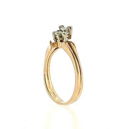 .22 Marquise Diamond Cluster Engagement Ring 14k