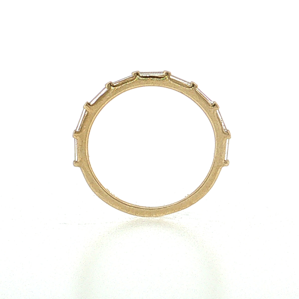 .44 Baguette Diamond Wedding Band 14k Yellow Gold