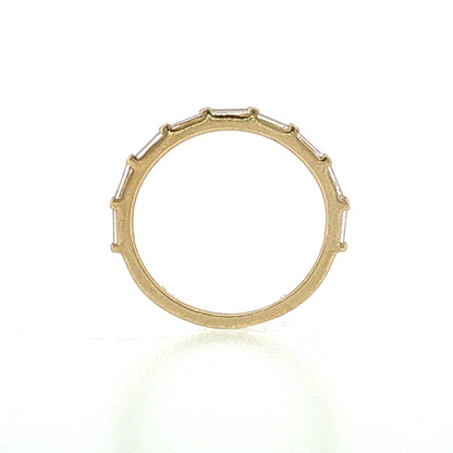 .44 Baguette Diamond Wedding Band 14k Yellow Gold