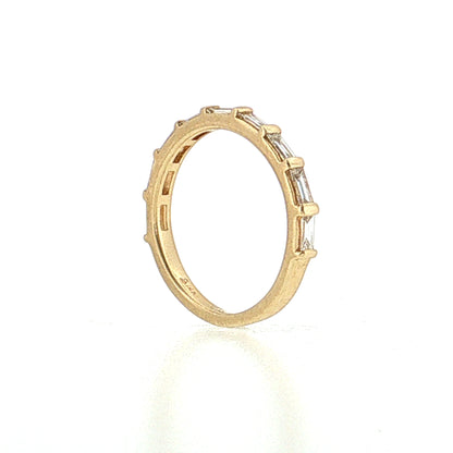 .44 Baguette Diamond Wedding Band 14k Yellow Gold