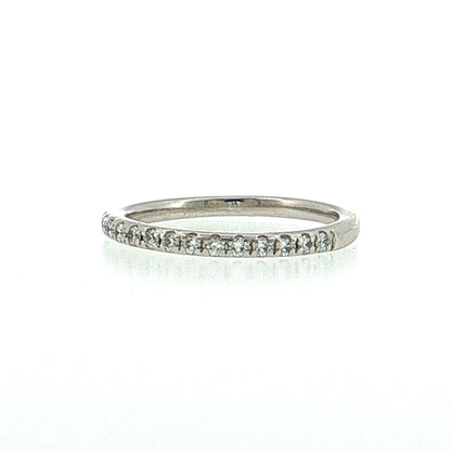 .17 Half-Eternity Diamond Wedding Band Platinum