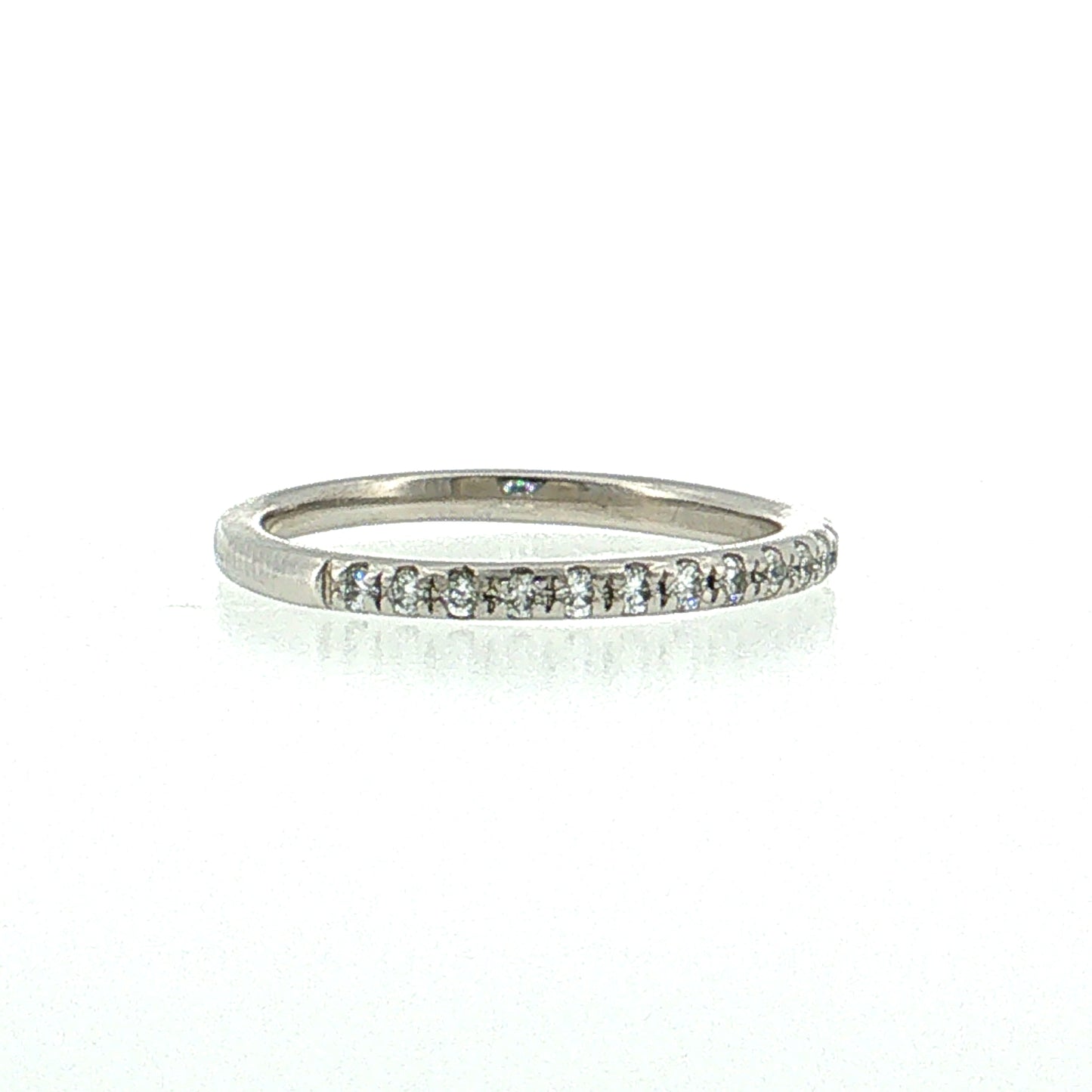 .17 Half-Eternity Diamond Wedding Band Platinum