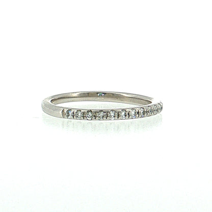 .17 Half-Eternity Diamond Wedding Band Platinum