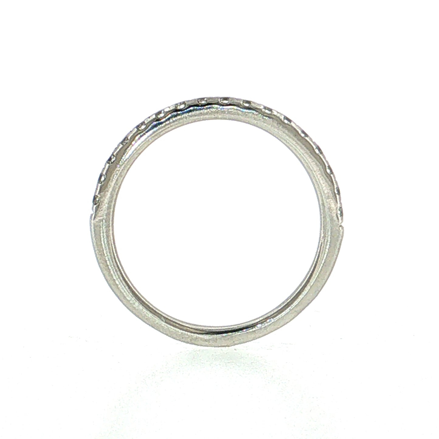 .17 Half-Eternity Diamond Wedding Band Platinum