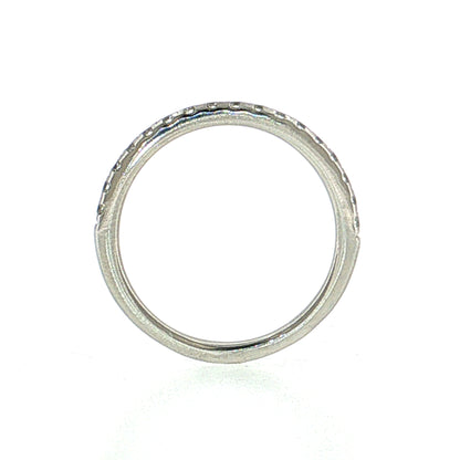 .17 Half-Eternity Diamond Wedding Band Platinum