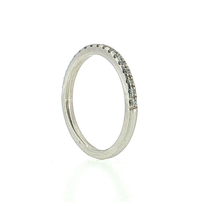 .17 Half-Eternity Diamond Wedding Band Platinum