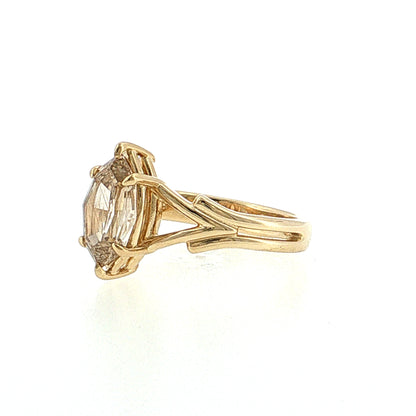 1.75 Marquise Step Fancy Brown Diamond Engagement Ring 14k