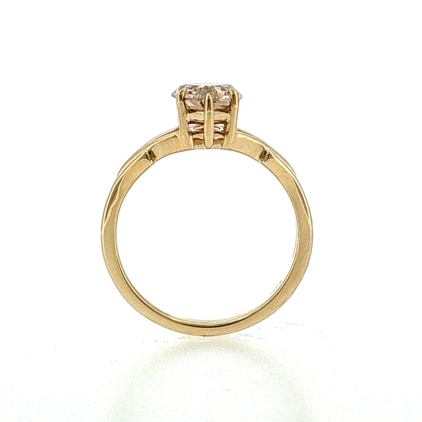 1.75 Marquise Step Fancy Brown Diamond Engagement Ring 14k