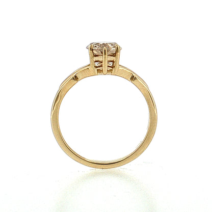 1.75 Marquise Step Fancy Brown Diamond Engagement Ring 14k