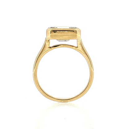 3.00 Carat Emerald Cut Diamond Engagement Ring 18k