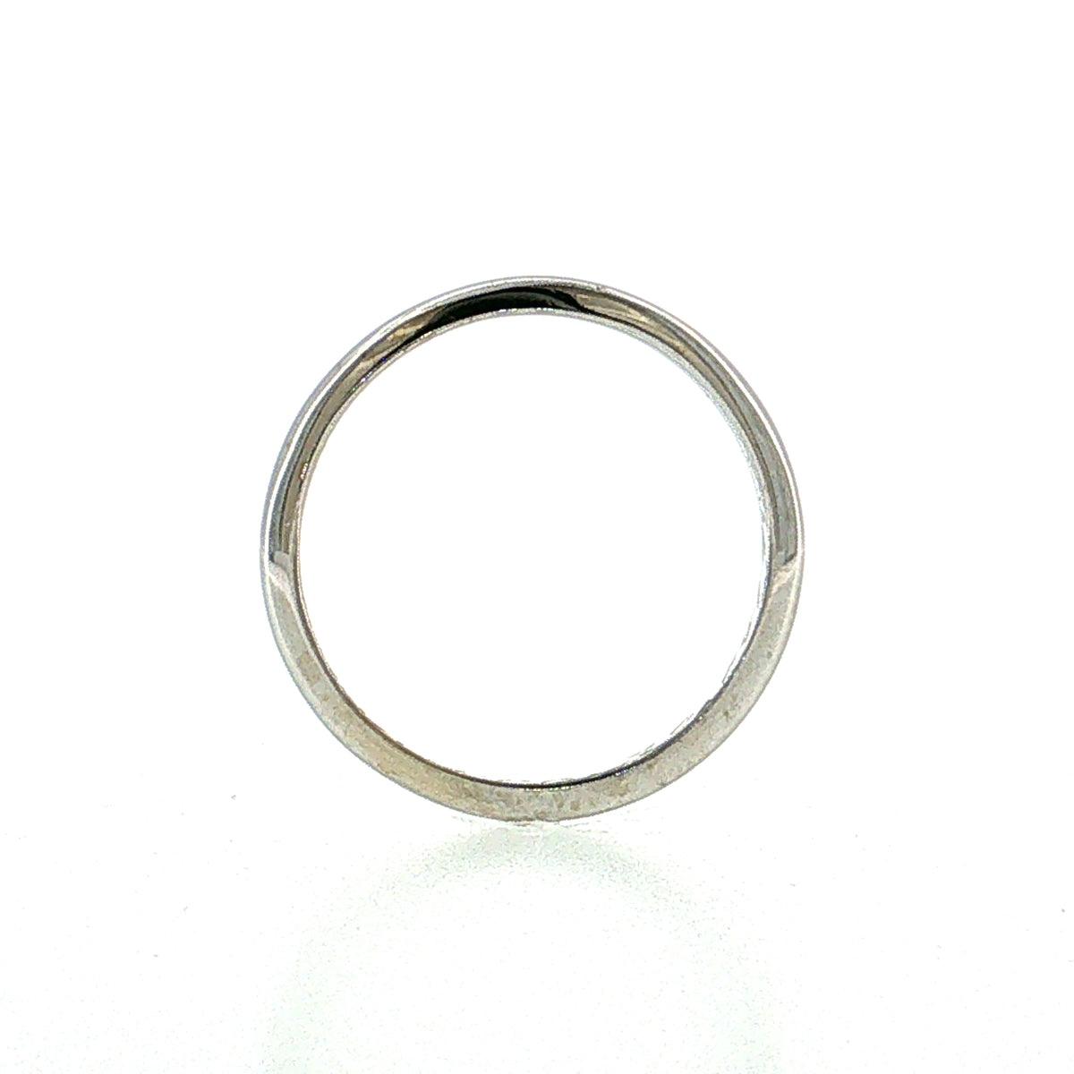 Antique Art Deco Engraved Wedding Band 14k White Gold