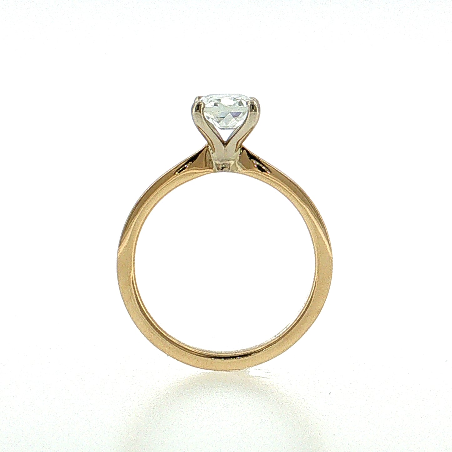 1.50 GIA Elongated Cushion Diamond Engagement Ring 14k