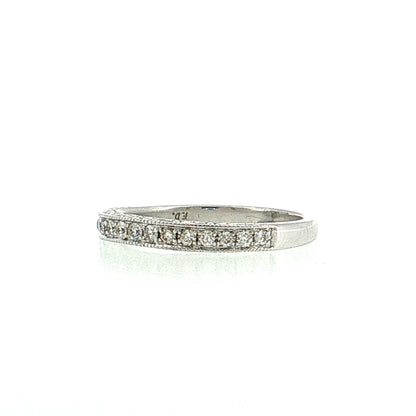 .32 Diamond Stacking Wedding Band 14k White Gold
