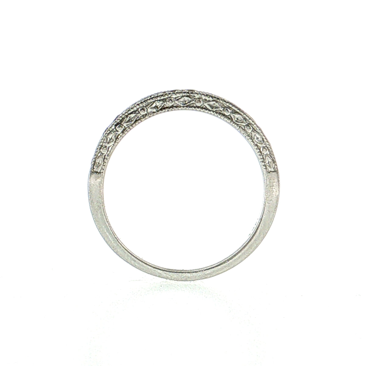 .32 Diamond Stacking Wedding Band 14k White Gold