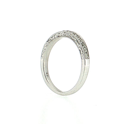 .32 Diamond Stacking Wedding Band 14k White Gold