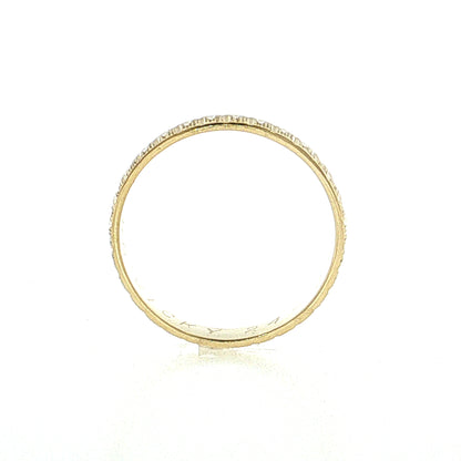 5mm Engraved Wedding Band 14k Yellow Gold