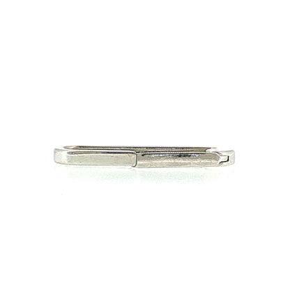 Charm Catcher Clasp Bracelet 14k White Gold