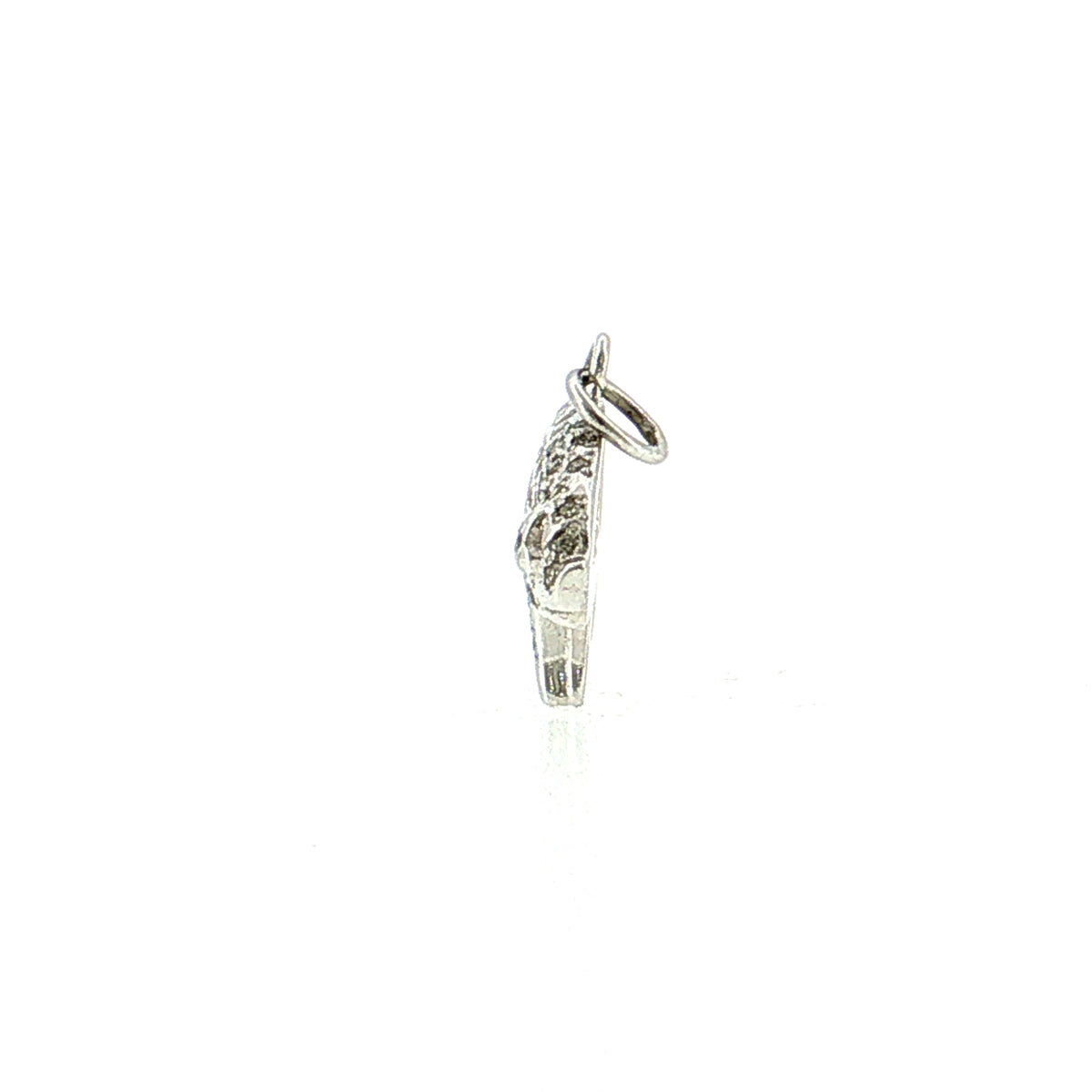 Pave Diamond Pig Charm 18k White Gold
