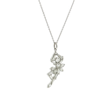 1.23 Marquise Diamond Ballerina Pendant Platinum