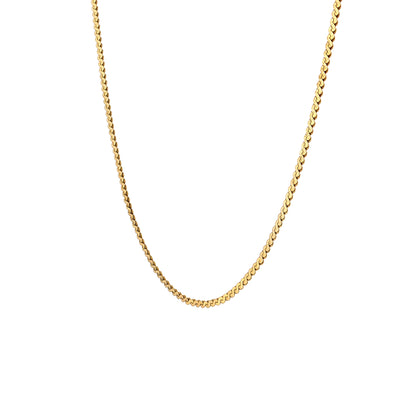 S Link Chain Necklace 14k Yellow Gold
