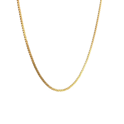 S Link Chain Necklace 14k Yellow Gold