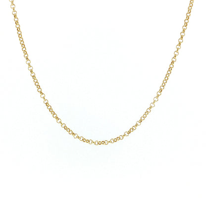 18" Rolo Chain Necklace 14k Yellow Gold