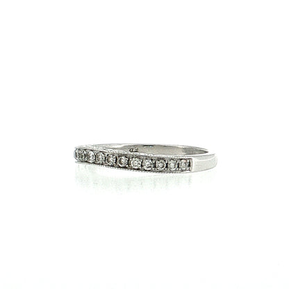 .32 Diamond Contour Wedding Band 14k Yellow Gold