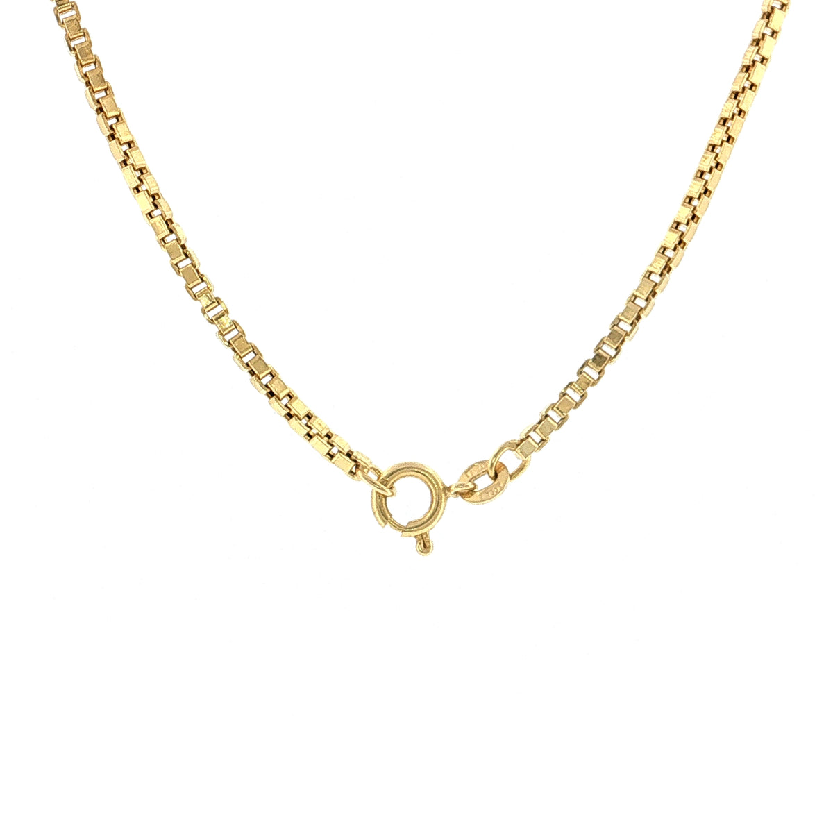 16" Box Chain Necklace 18k Yellow Gold