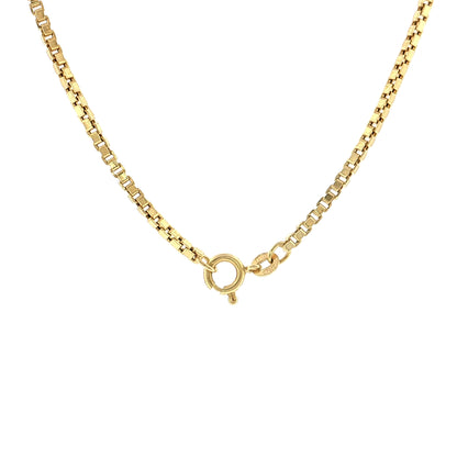 16" Box Chain Necklace 18k Yellow Gold