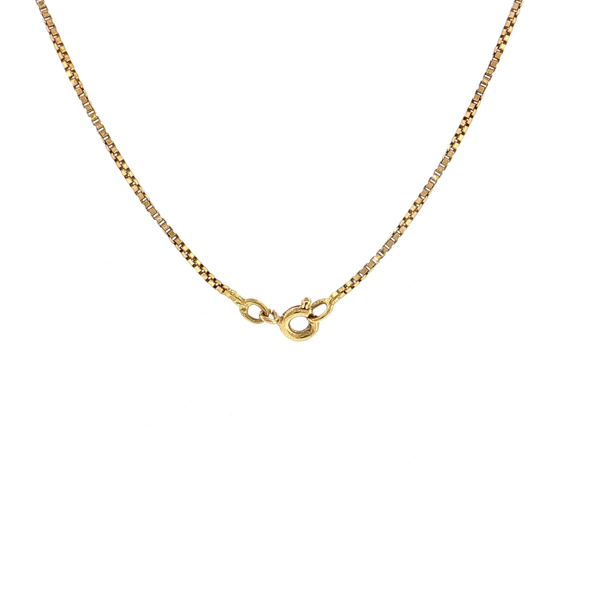 26" Box Chain Necklace 18k Yellow Gold