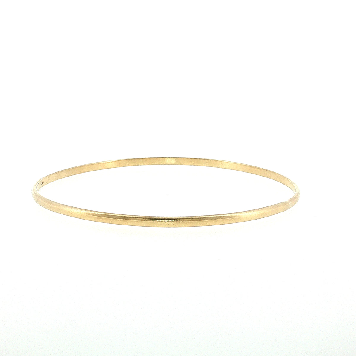 Classic Round Bangle Bracelet 14k Rose Gold