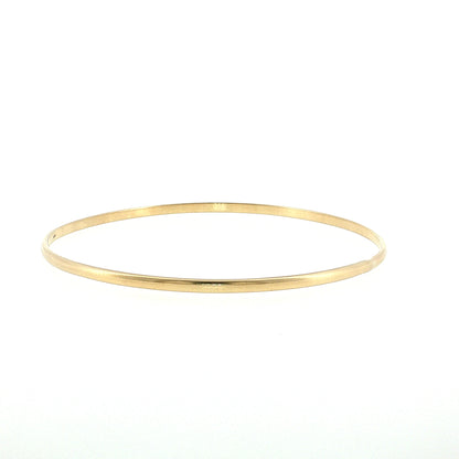 Classic Round Bangle Bracelet 14k Rose Gold