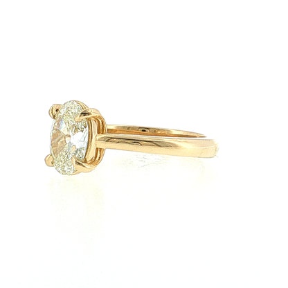 1.76 GIA Oval Diamond Engagement Ring 14k