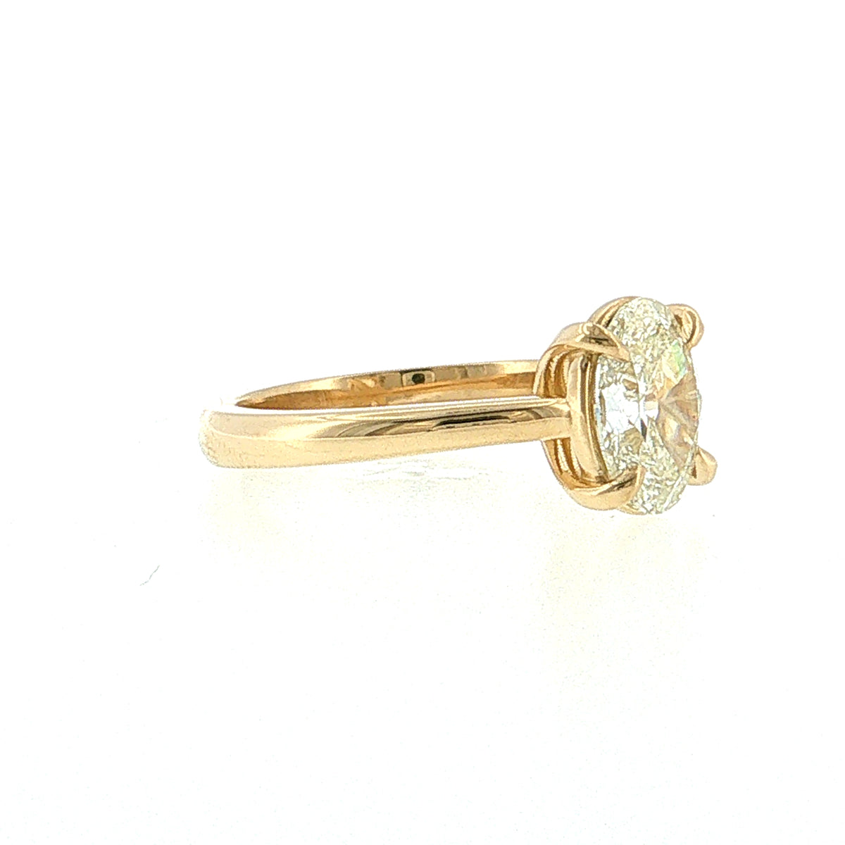 1.76 GIA Oval Diamond Engagement Ring 14k