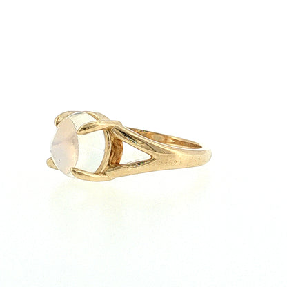 Cabochon Moonstone Cocktail Ring 14k Rose Gold