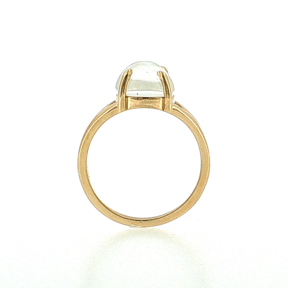 Cabochon Moonstone Cocktail Ring 14k Rose Gold