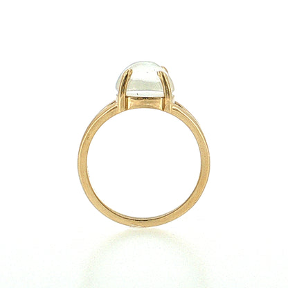 Cabochon Moonstone Cocktail Ring 14k Rose Gold