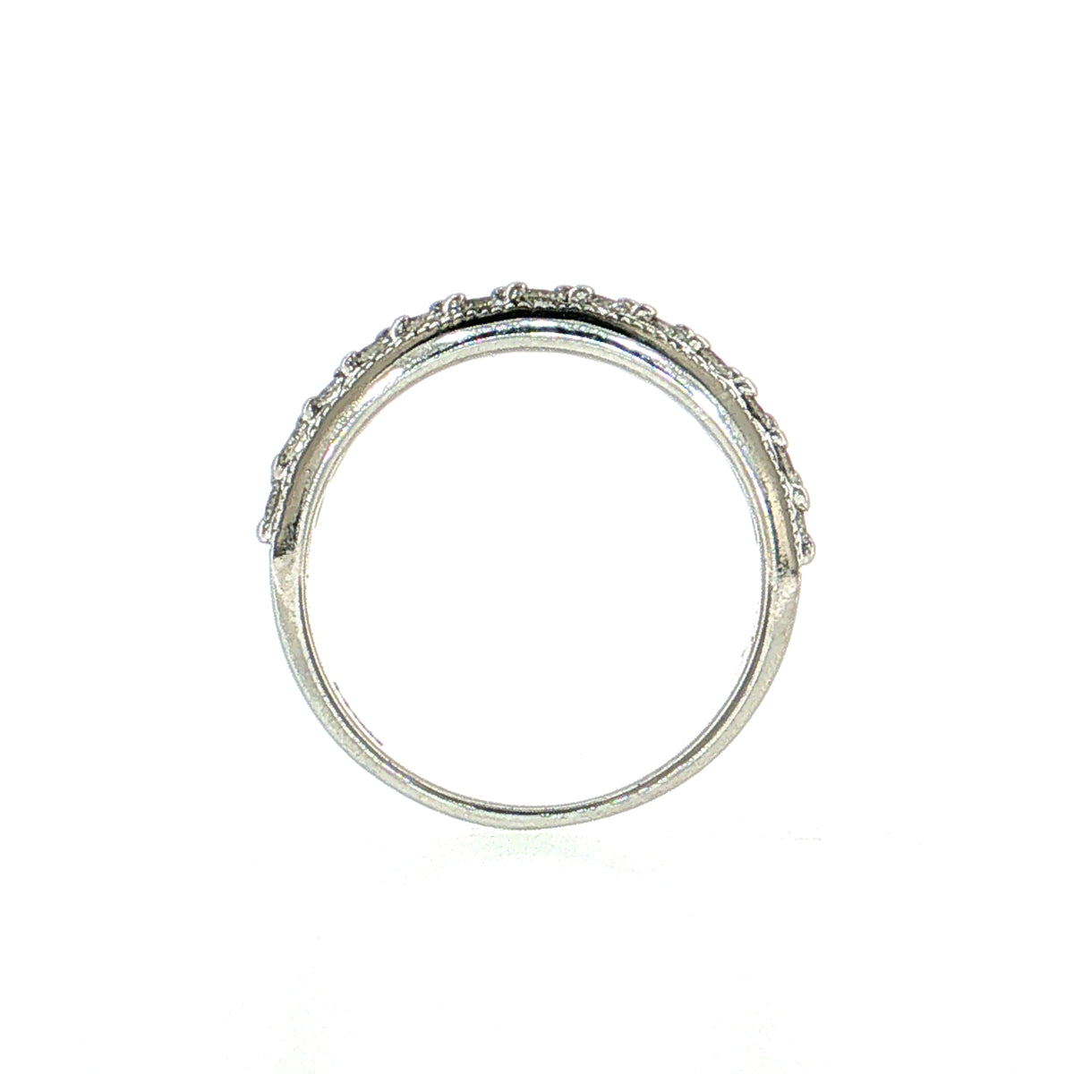 .39 Half-Eternity Diamond Wedding Band 14k White Gold