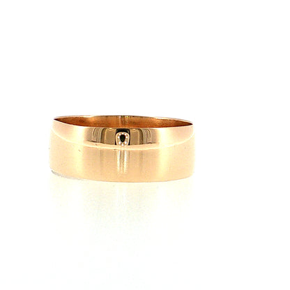 Antique Victorian 7mm Men's Wedding Band 9k