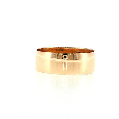 Antique Victorian 7mm Men's Wedding Band 9k