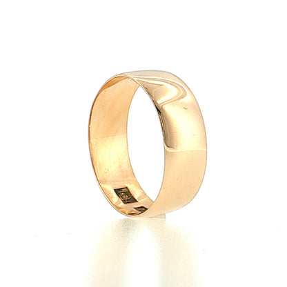 Antique Victorian 7mm Men's Wedding Band 9k