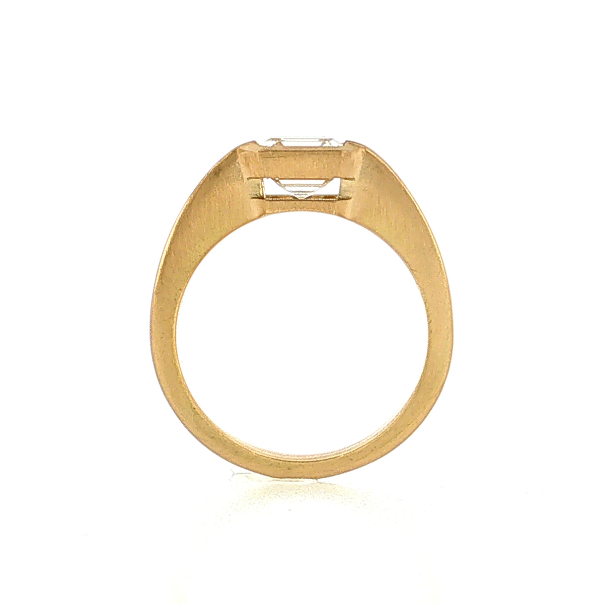 1.52 GIA Asscher Cut Diamond Engagement Ring 18k