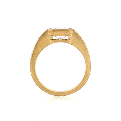 1.52 GIA Asscher Cut Diamond Engagement Ring 18k