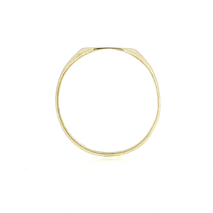 Vintage Mid-Century Men's Elongated Signet Ring 10k