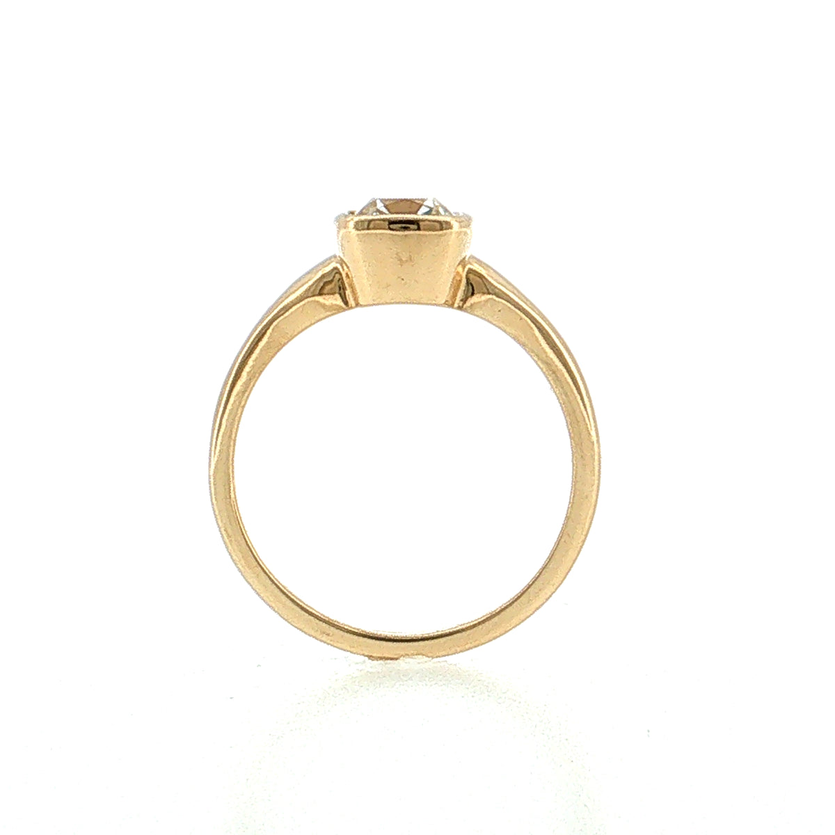 1.50 Old Mine Cushion Diamond Engagement Ring 14K