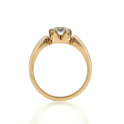 1.51 Old Mine Cushion Diamond Engagement Ring 14K