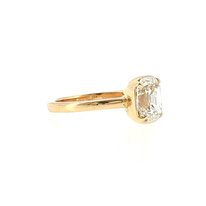 1.53 GIA Old Mine Cushion Diamond Engagement Ring 14k
