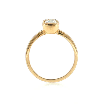 1.53 GIA Old Mine Cushion Diamond Engagement Ring 14k