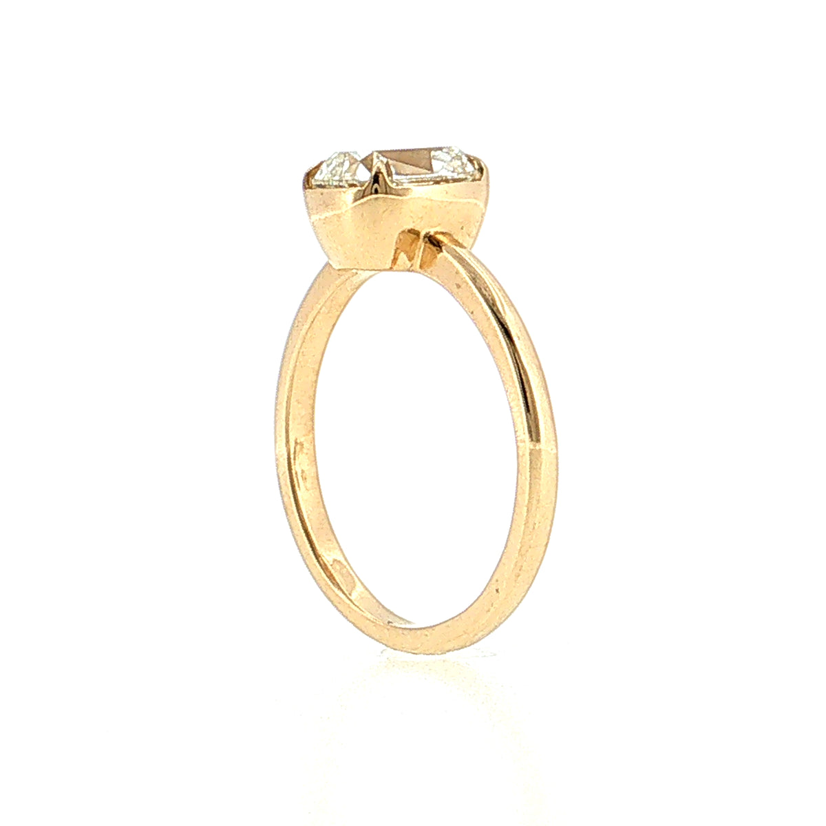 1.53 GIA Old Mine Cushion Diamond Engagement Ring 14k