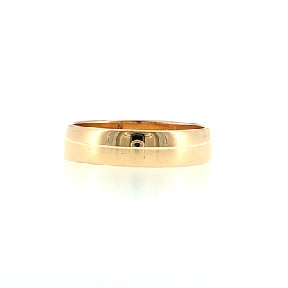 Antique Victorian 4.5mm Wedding Band 14k Yellow Gold